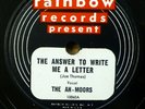 AH-MOORS doowop 78 the Answer To Write Me A Letter Honey Mint Minus Rainbow RJ 6
