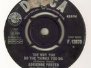 ADRIENNE POSTER The Way You Do The Things You Do DECCA  NORTHERN SOUL UK 45