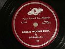 40'S BLUES BOB PERKINS TRIO Boogie Woogie Bowl PLANET 103 E+  Pre-SWINGMASTER