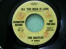 BEATLES - All You Need Is Love Promo 45 - Capitol P 5964 - Asterisk