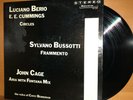 BERIO & e.e. cummings Circles JOHN CAGE Aria RARE Vinyl LP Record EXPERIMENTAL
