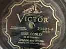Victor 21625 Grayson & Whitter  ROSE CONLEY 78rpm country 1928  EE+ 1928