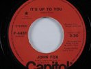 70s Soul Funk 45 JOHN FOX It's Up To You CAPITOL VG+ HEAR