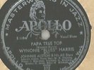 78 Rpm Record Wynonie Blues Harris Papa Tree Top / Playful Baby