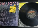 BON JOVI SLIPPERY WHEN WET 1986 SHRINK TRANSLUCENT VINYL HYPE STICKER MINT  LP