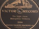 78rpm [1903] Rare  METROPOLITAN ORCHESTRA “The Night Alarm” on VICTOR 284 VG