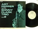 ART PEPPER WITH SONNY CLARK TRIO VOL.2 STRAIGHT AHEAD 24EL6006 Japan VINYL LP