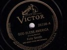 78 rpm Kate Smith God Bless America Star Spangled Banner Irving Berlin patriotic