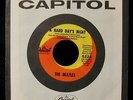 THE BEATLES-A Hard Day's Night-Near Mint Radio Station 45-CAPITOL #5222-Triangle