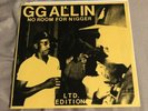 GG Allin - No Room 7” 1st Press Clear Vinyl Murder Junkies Scumfucs Jabbers