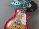 MARK KNOPFLER autograph guitare LES PAUL  Vinyl 12' SO FAR AWAY signed live 2019