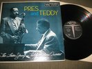 LESTER YOUNG, TEDDY WILSON: Pres and Teddy US Verve Jazz Original LP VG++/E/