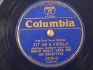 JAZZ ROGER WOLFE KAHN Fit As A Fiddle ROYAL BLUE COLUMBIA 2726