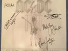 *AC/DC* SIGNED *FLICK OF SWITCH* AUTOGRAPHED LP ACDC ANGUS YOUNG *ALL 5 Malcolm