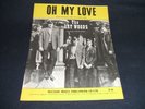 The Artwoods - Oh My Love - 1965 original sheet music - Beatles,The Who.