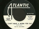 R&B Soul 45 RUTH BROWN I Can't Hear A Word You Say ATLANTIC Hear