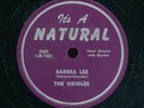 78tk-R&B vocal group -IT'S A NATURAL 5000-The Orioles (1st Jubilee Record)