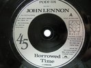 JOHN LENNON 45 ' BORROWED TIME DJ PROMO COPY