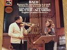 Signed SALVATORE ACCARDO & ANNE-SOPHIE MUTTER Bach Violin Concertos LP Signiert