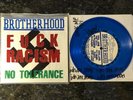 Brotherhood No Tolerance For Ignorance BLUE Vinyl 7” Youth Of Today SXE