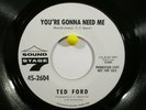 Ted Ford Sound Stage 7 2604 Promo You're Gonna Need Me / Give Me Another Chance