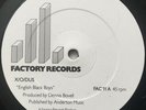 X-O-DUS English Black Boys VINYL 12” SINGLE Original 1979 FACTORY RECORDS FAC 11