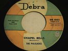 DOO WOP 45 RPM RECORD BY-THE PALISADES-CHAPEL BELLS / SHE CAN'T STOP DANCING