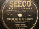 Bobby Capo 78rpm on Seeco Label