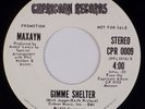 MAXAYN: Gimme Shelter US Capricorn CPR 0009 Rolling Stones Funk Soul 45 NM Promo
