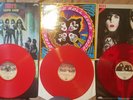 KISS -  -UK PYE RED VINYL LP Love Gun Rock n Roll Over Dynasty album 33