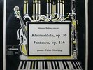 Gieseking - Brahms: Klavierstücke Op. 76 LP VG Mono Columbia 33 QCX 200 Italy