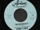 KENNY LYNCH: Monument / Make It Easy On Yourself 45 (clean ) rare Oldies