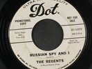 REGENTS: Russian Spy And I / Bald Headed Woman 45 (dj, plays fine, Killer gara