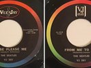 Beatles / ERROR hybrid labels Vee Jay 45 / Please Please Me & From Me To You  NM
