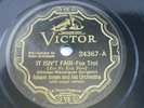 78 RPM  JAZZ  Victor 24367: Isham Jones Orchestra - It Isn't Fair - Rita Smith