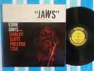 EDDIE LOCKJAW DAVIS w/ SHIRLEY SCOTT Jaws LP Prestige 1959 Mono 1st Deep Groove