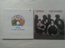 2 QUEEN VINYL ALBUMS - A NIGHT AT THE OPERA (REISSUE) & THE WORKS (1ST PRESS)