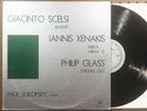 PHILIP GLASS Strung Out / SCELSI Iannis Xenakis RARE MODERNIST Private Press Lp