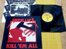 METALLICA Kill 'Em All 1989 Vertigo *Sleeve Misprint* Vinyl LP Album   VG+/EX/EX