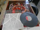 slayer hell awaits  japan lp edition .  like a new. BIG poster gif. shrink.