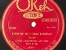 LOUIS ARMSTRONG AND HIS GOT FIVE OKEH Struttin' with Some Barbecue GREAT