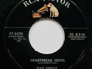 ELVIS PRESLEY Heartbreak Hotel 45 w/silver line RCA VICTOR #47-6420