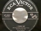 The Du Droppers. I Found Out / Little Girl Little Girl 1953 RCA Victor 45 rpm.