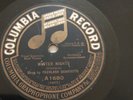 Peerless Quartette 78rpm Single 10-inch Columbia Records #A-1680 Winter Nights