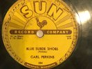 Rockabilly 78 Carl Perkins - Blue Suede Shoes/Honey Don't SUN 234