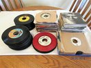 ESTATE FIND-203 VINYL RECORDS-45 RPM-SOME W/PIC SLEEVES-VARIOUS ARTISTS