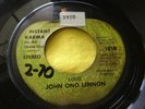Rare One Side Promo 45 : John Ono Lennon   Instant Karma   Apple 1818 Stereo