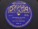 East Texas Serenaders: Arizona Stomp/Shannon Waltz Decca 5375 Country 78