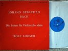 VERY RARE ROLF LOOSER BACH CELLO SUITES 1 & 5 SWISS ONLY STEREO LP NM