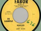 LARRY EVANS (James Wayne) Henpecked / Crazy 'Bout 45rpm Fabor 1955 jump blues